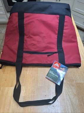 Ozark Trail Red and Black High-density Insulated Tote Bag with Leakproof Lining